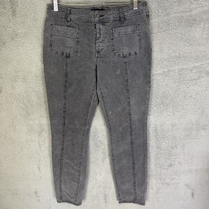 Prana‎ Pants Womens 10 Grey Corduroy Stretch Outdoors Hiking Chino